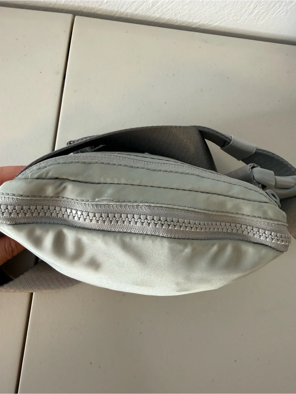 Lululemon Mini Belt Bag Light Gray Crossbody Fanny Pack